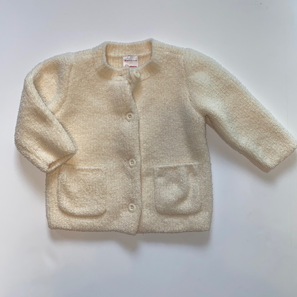 Cream button down marshmallow sweater